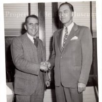 Frank Doggett and Mayor Sams