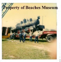 Loading Locomotive #7 for Its Move, 1982