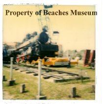 Lifting Locomotive #7 for Its Move, 1982