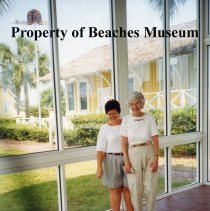 Virginia Kennedy Gonyea inside Train Enclosure, 1998