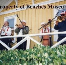 Band Playing on Depot Porch, 1996