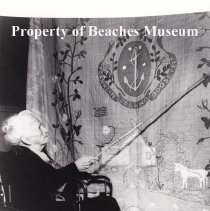 Mrs. Kate McClenny with Quilt, 1950