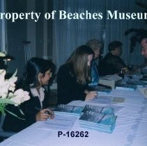 Registration Table at the Silver Tides Gala, 2003