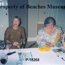 Elizabeth Hudgins and Suzanne Taylor at the Silver Tides Gala, 2003
