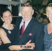 Vicki McCormick with Rob and EJ Taylor at the Silver Tides Gala, 2003