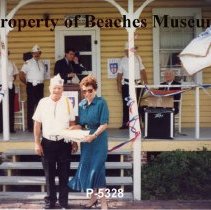 Nemer Elian at CBI Veteran's Ceremony, 1991