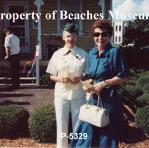 Margie Cumming at CBI Veteran's Ceremony, 1991