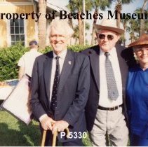 Jean and J. T. McCormick with Rep. Bennett at CBI Veteran's Ceremony, 1991