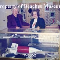 Jean McCormick and Pat Wendt in the Upper Depot, 1993