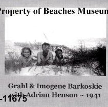 Grahl and Imogene Barkoskie with Adrian Henson, 1941