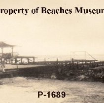 Jacksonville Beach Pier After Fire, 1933