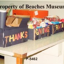 Fletcher Middle School Thanksgiving Food Collection, 1993