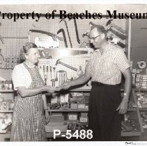 Man and Woman in a Hardware Store, 1960s