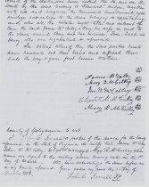 James McCalley & wife to children 1852