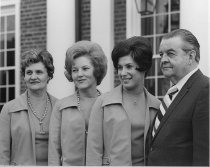 Kathy Smith, Shirley Bowie and A.W. Embrey, Jr, unidentified