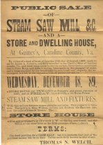Caroline County Sale 1887