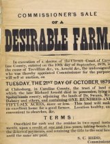 Caroline County Land Sale 1879