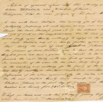 Agreement between F.W. Battaile & Claiborne Johnson