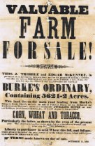 Caroline County Farm Sale 1858