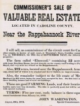 Caroline County Real Estate Sale 1872