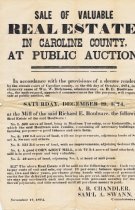 Caroline County Real Estate Auction 1874
