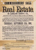 Caroline County Real Estate Sale 1901