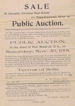 Caroline County Public Auction 1901