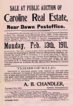 Caroline County Real Estate Sale 1911