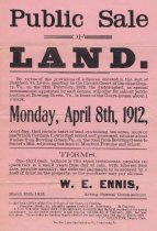 Caroline County Land Sale 1912