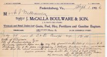 J. McCalla Boulware & Son 1906