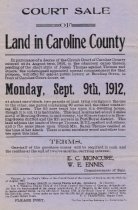 Caroline County Land Sale 1912