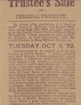Trustee's Sale 1892