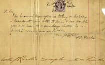 Chancellor Family Receipts