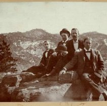 Young Men on White Rocks