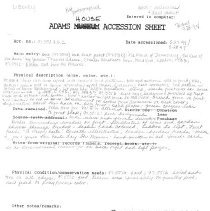 AHC.1997.0551c- Scan of Original Accession Sheet