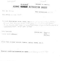 AHC.1997.1744- Scan of Original Accession Sheet