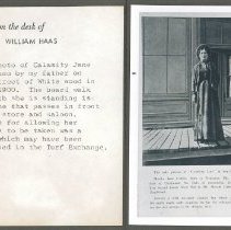 Calamity Jane in female attire