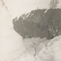 Image of Railroad Tracks in Snow - 1910s