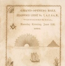 Grand Opening of Deadwood Masonic Lodge