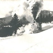Train in Snowdrift