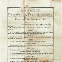 Star & Bullock Hardware Co. Advertisement