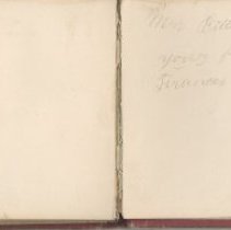 Autograph Book containing pictograph drawn by Crow Dog.