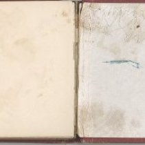 Autograph Book containing pictograph drawn by Crow Dog.