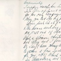 Letter from W.E. Adams to Mary Vicich