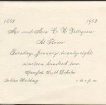Pettigrew Golden Wedding Anniversary Invitation