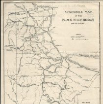 Automobile Map of the Black Hills Region