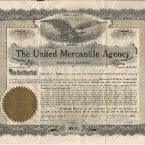 United Mercantile Agency Stock Certificate