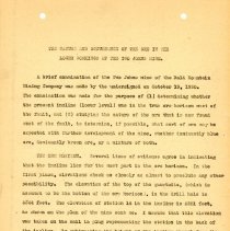 Letter and Report from Joseph P. Connolly to C.E. Dawson