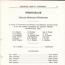 "Souvenir--Elks Minstrels" program