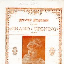 Grace Hawthorne in "The New Camille" at the grand opening of the New Opera House